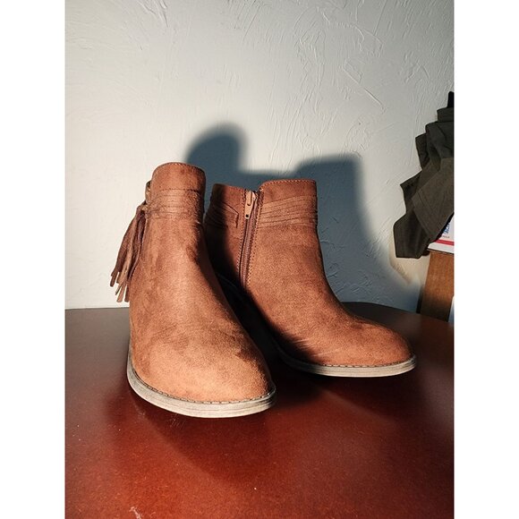 Brown Suede Ankle Boots 9M - Picture 11 of 11